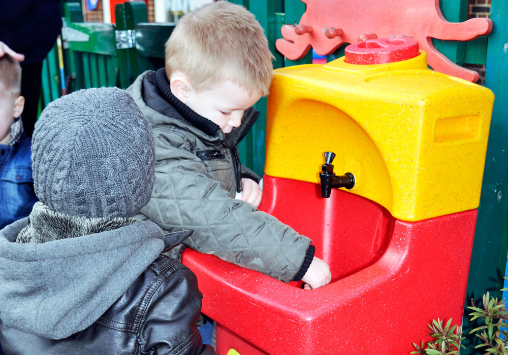 Hand washing for children is vital to prevent infection spread