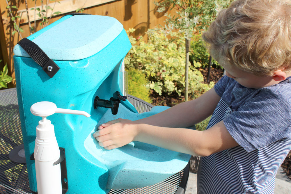 Find out about portable hand washing for kids at Childcare Expo