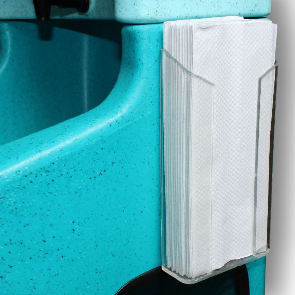 Paper towel holder for Teal WashStand portable hand wash unit