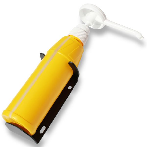 Yellow soap bottle for Teal portable hand wash unit
