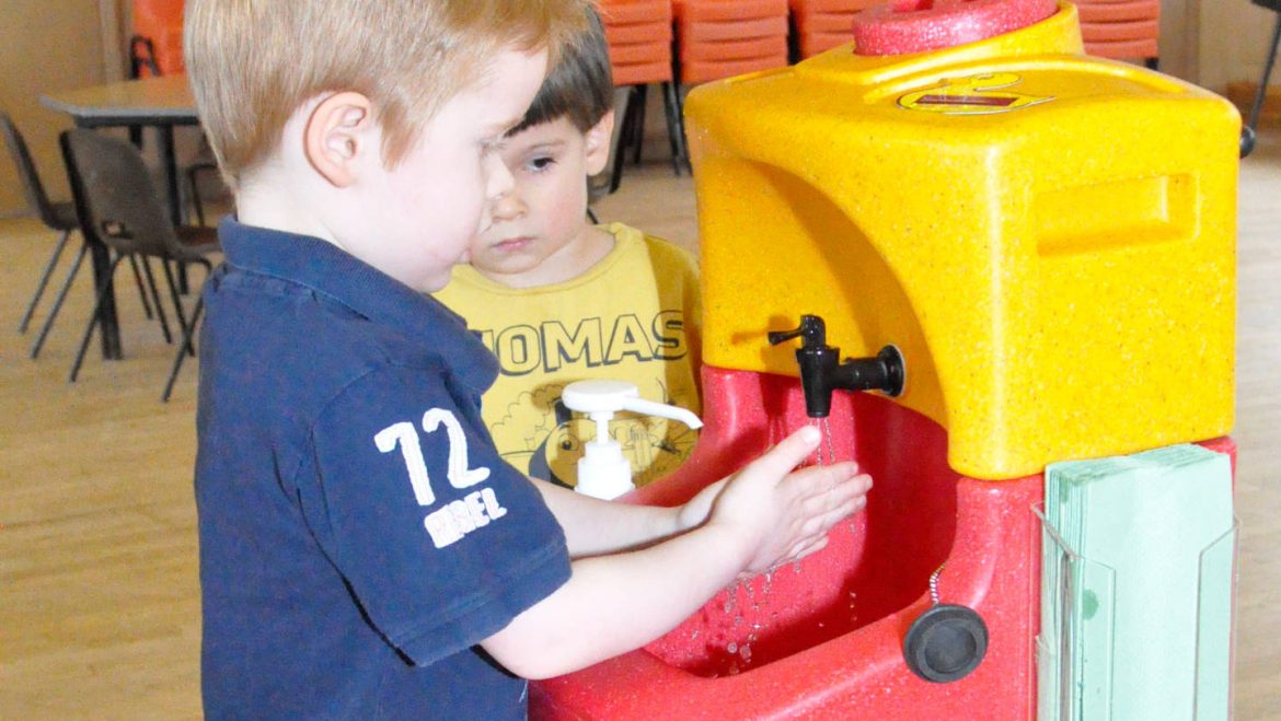 Teaching children when and how to wash their hands